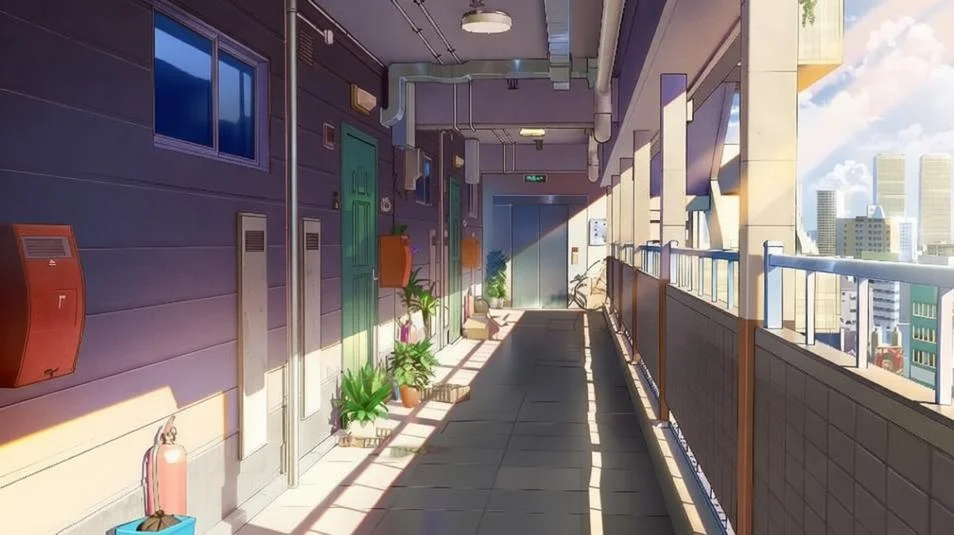 三渲二走廊模型-blender18