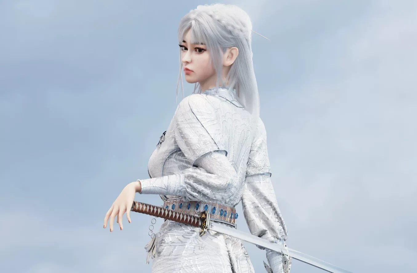 古风剑客女生（带绑定 新头发系统）