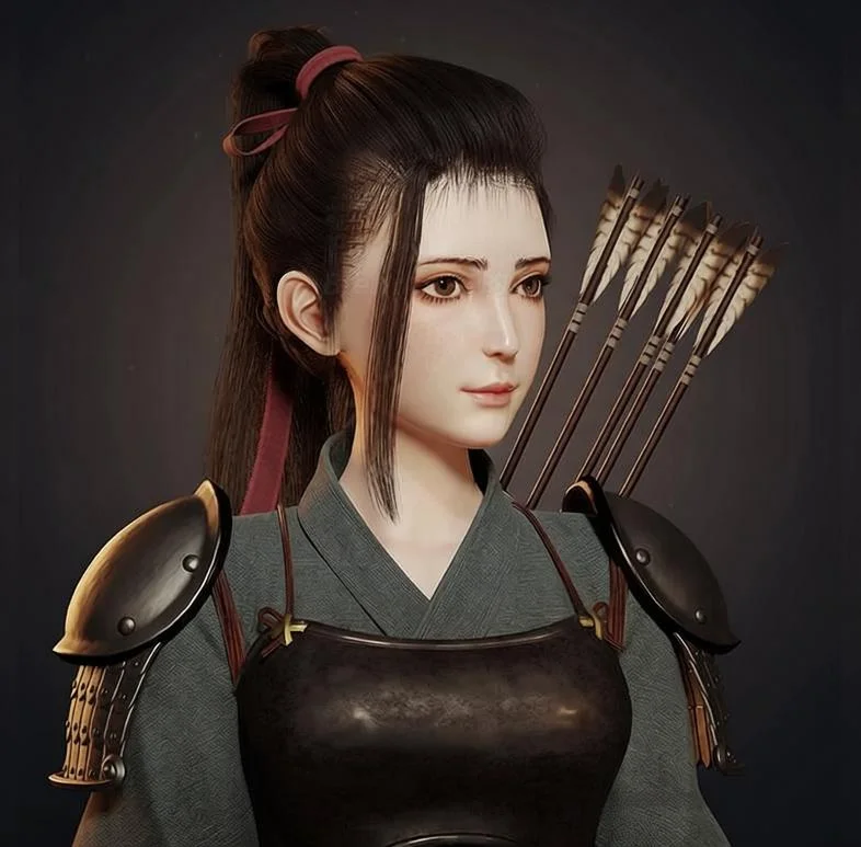 国外大佬FlyCat作品 blender弓箭手角色