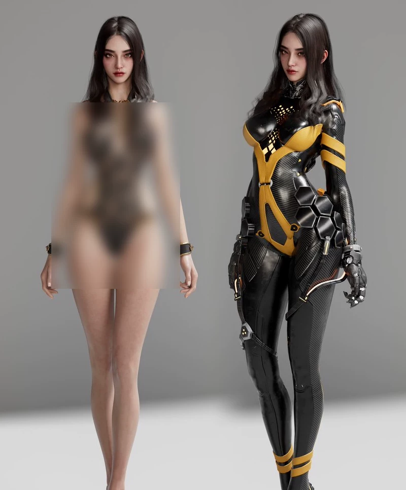 塔姬Blender角色模型