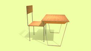 (Anime) – School Bench【(动漫) – 学校长椅】