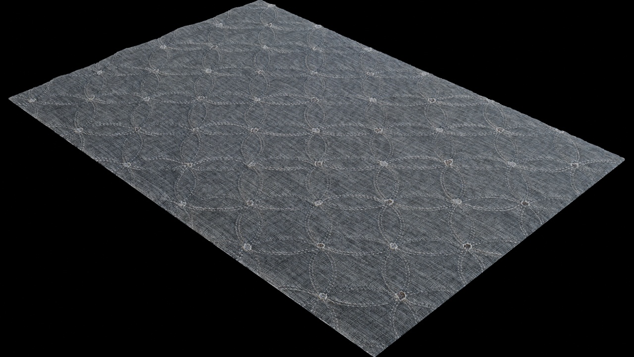 Embossed Pattern Gray Carpet【压花图案灰色地毯】