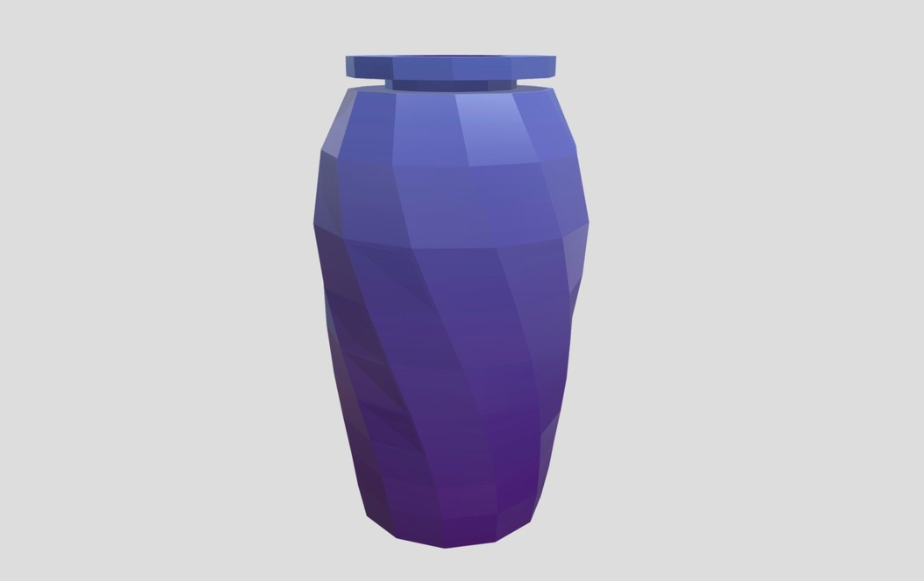 Blue Tall Vase【蓝色高花瓶】