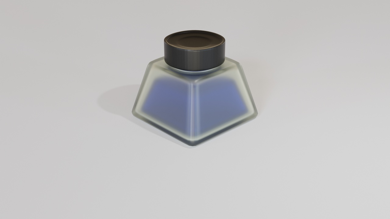 Ink Bottle 3D Model【墨水瓶 3D 模型】