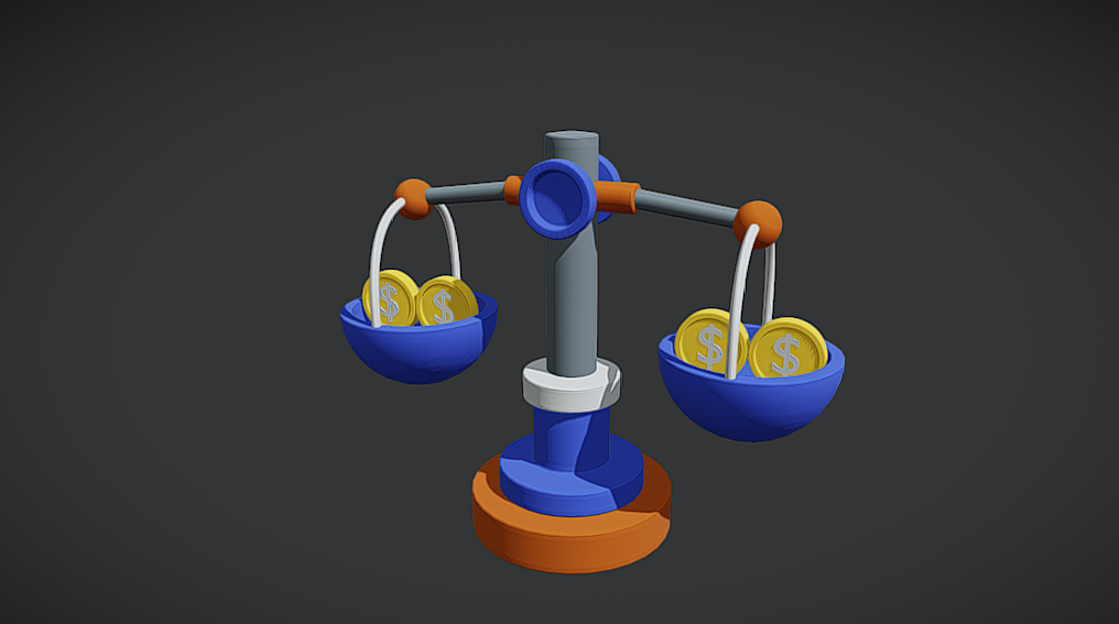Balance scale with coins【带硬币的天平】