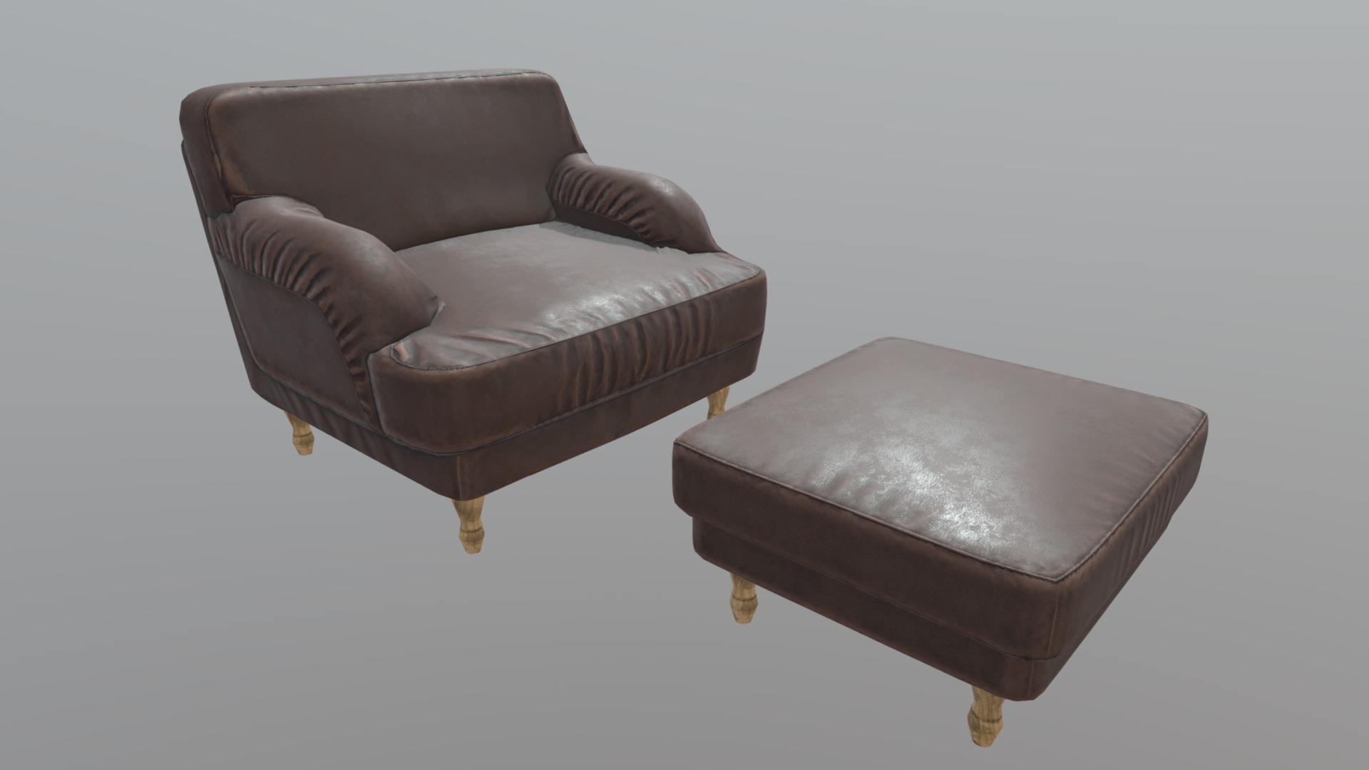 Armchair and ottoman【扶手椅和脚凳】