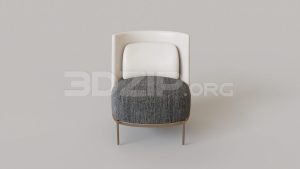 3Ds Max Armchair Model 15038【3Ds Max 扶手椅模型 15038】