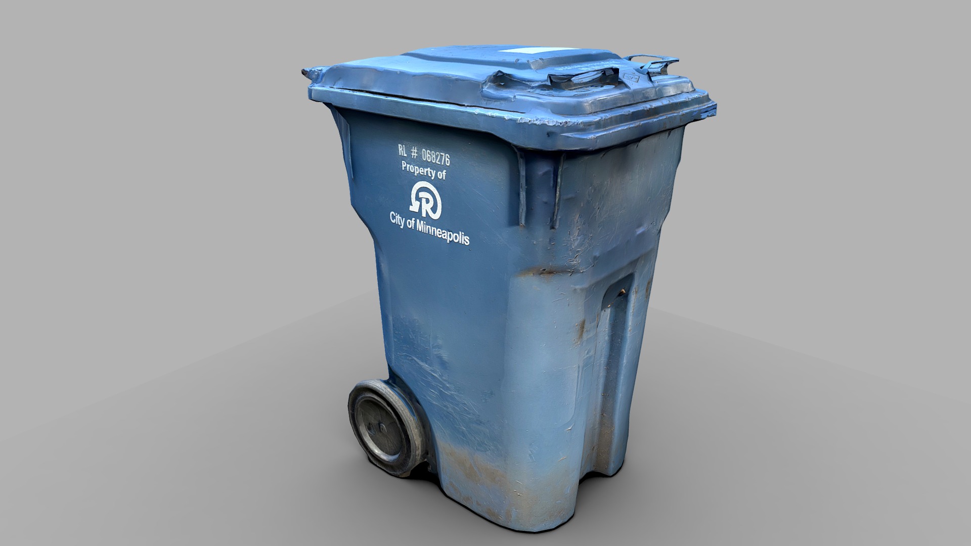 Minneapolis Recycling bin LOWPOLY【明尼阿波利斯回收箱 LOWPOLY】