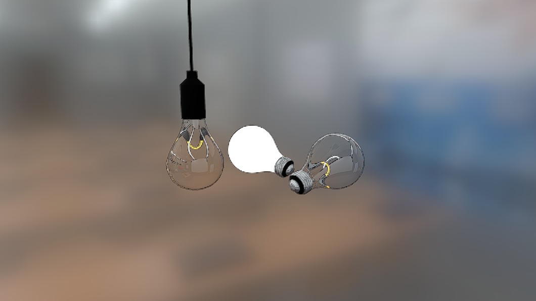 Light bulb High Poly【高多边形灯泡】