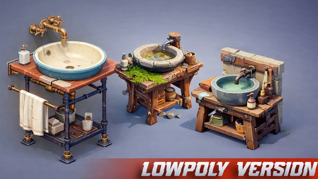 Stylized Sinks【卡通风格水槽】