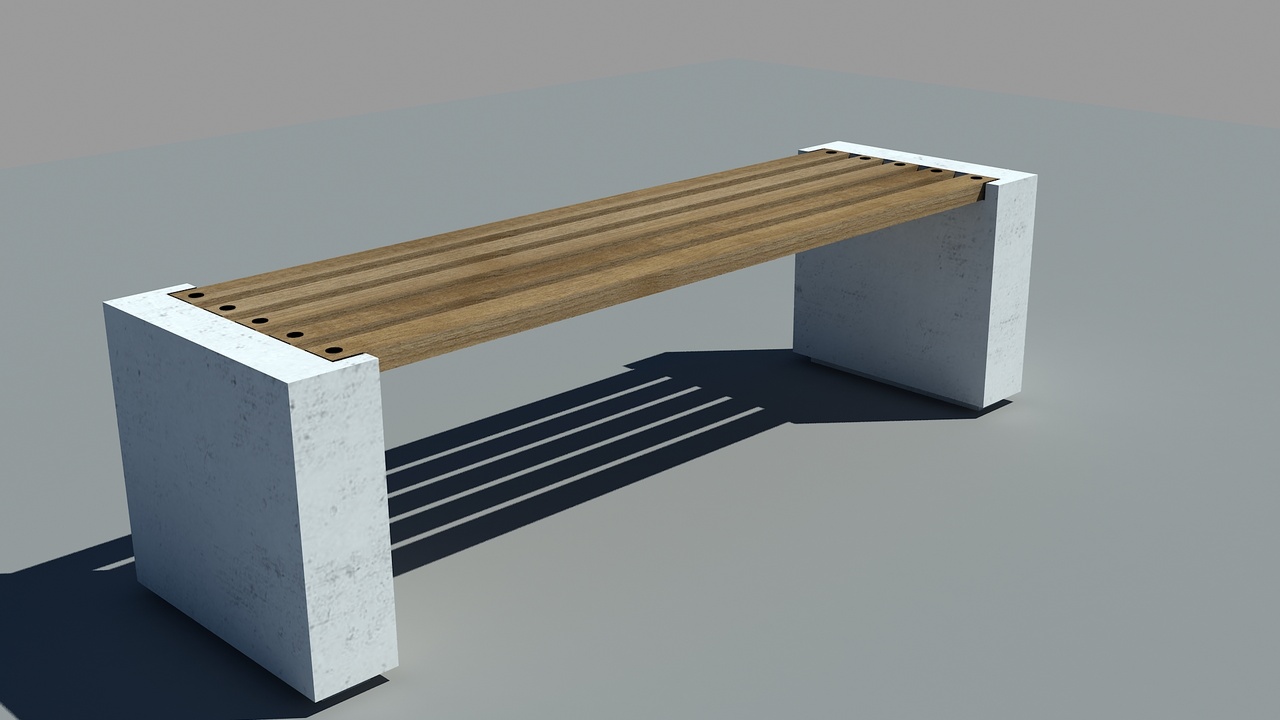 garden bench 1【花园长椅 1】