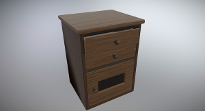 Wooden Night Table【木制床头柜】