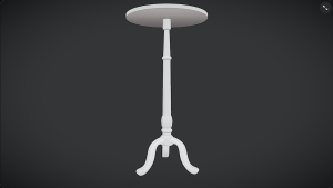 3D Bar Table Model【3D 酒吧桌模型】