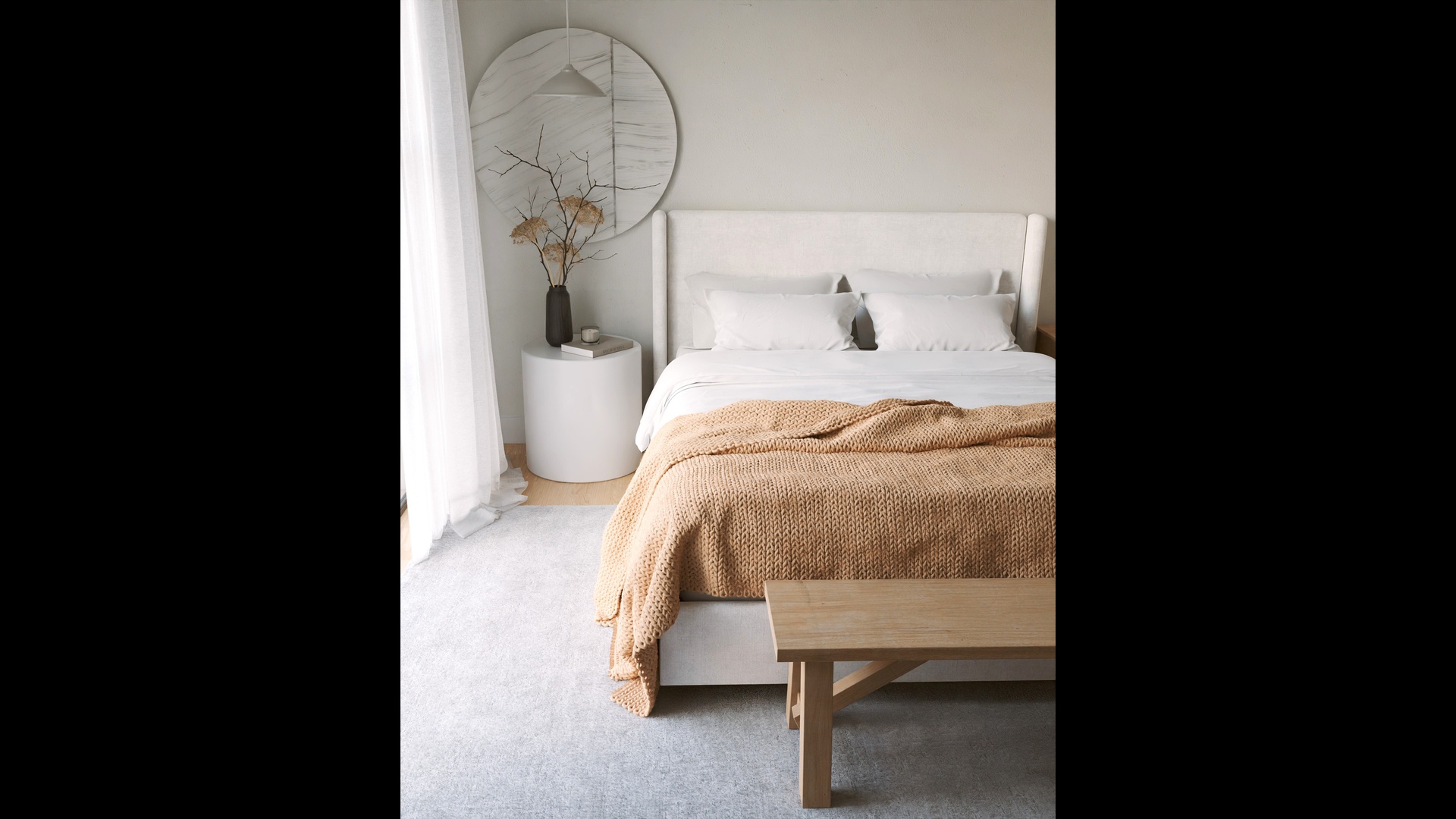 Bed – Bedroom Minimal【床 – 极简卧室】