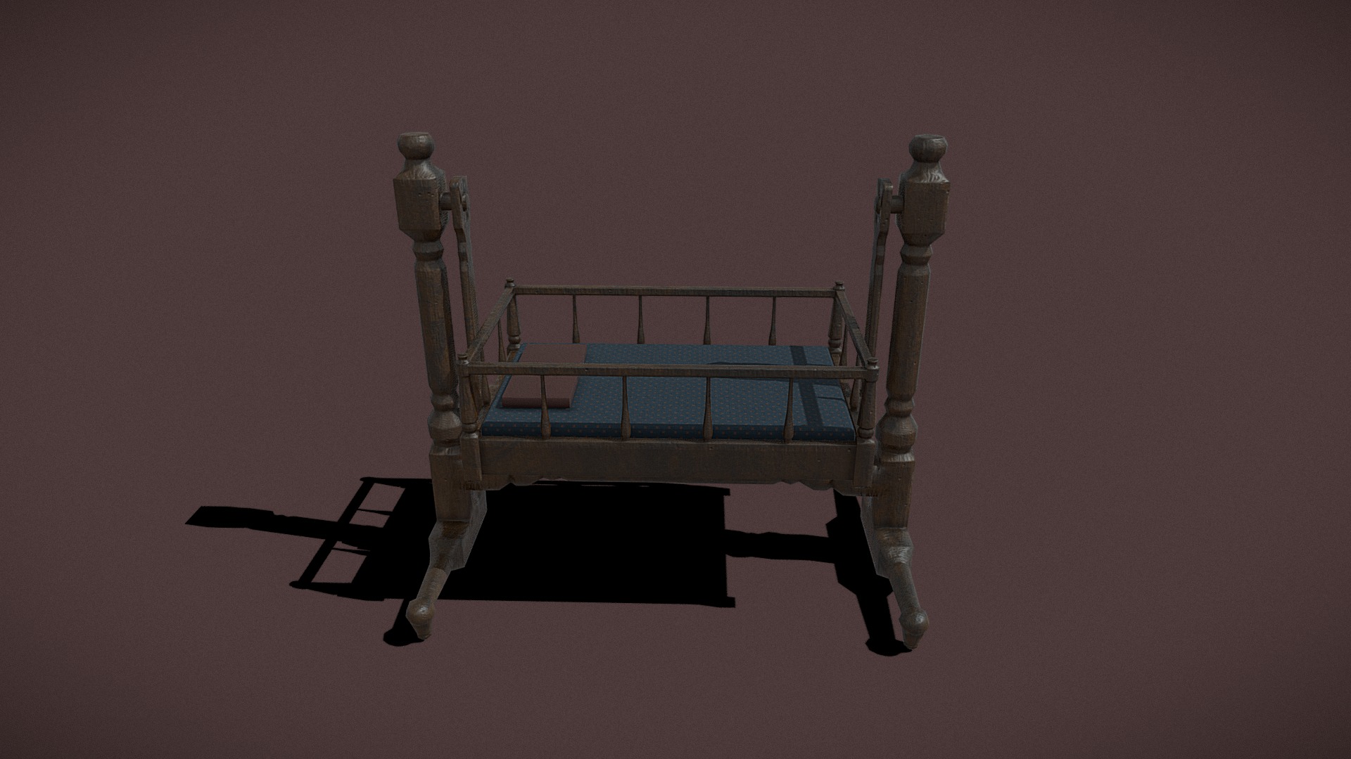 Antique Medieval Cradle【古董中世纪摇篮】