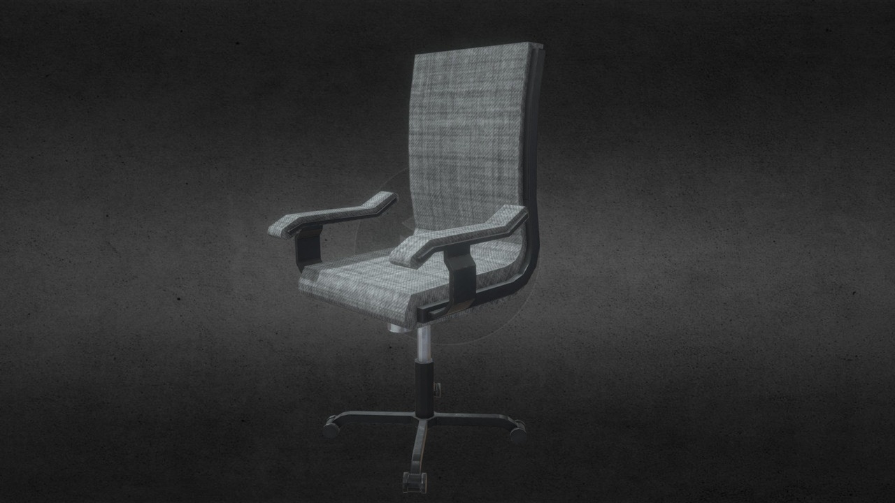 Office Chair – Low poly【办公椅 – 低多边形】
