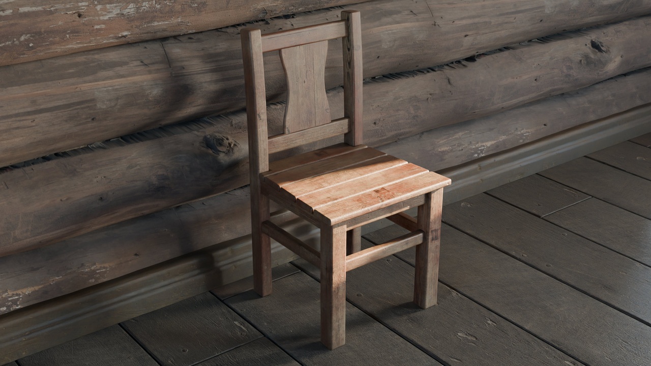Rustic Wooden Chair - Country Furniture【乡村风格木椅 - 乡村家具】