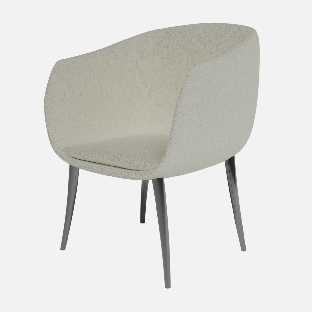 Modern Upholstered Dining Chair free 3D model【现代软垫餐椅免费3D模型】