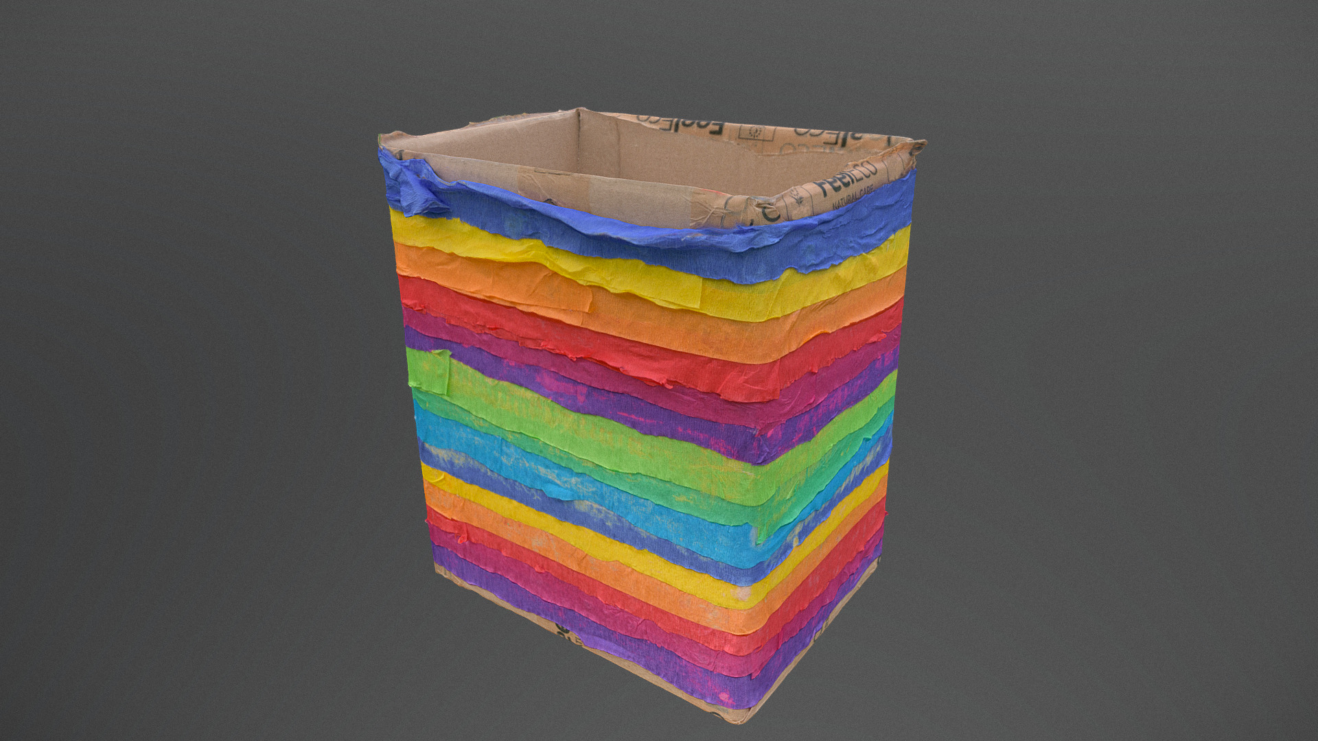 Rainbow trash bin【彩虹垃圾桶】